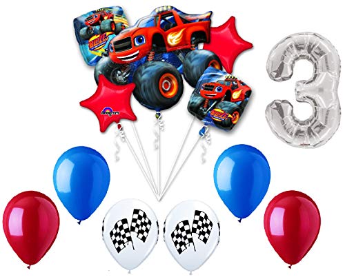 Anagram International Anagram Blaze and the Monster Machines 3rd Birthday Balloon Decoration Kit