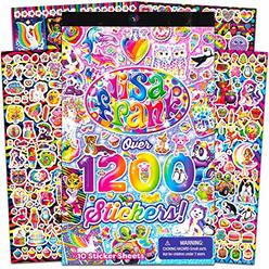 Bendon Lisa Frank 1200 Stickers Tablet Book 10 Pages of Collectible Stickers Crafts Scrapbooking