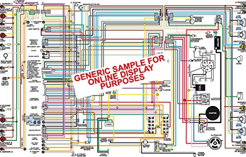 Classic Car Wiring Full Color Laminated Wiring Diagram FITS 1976 Pontiac Firebird Large 11" X 17" Size (all models)
