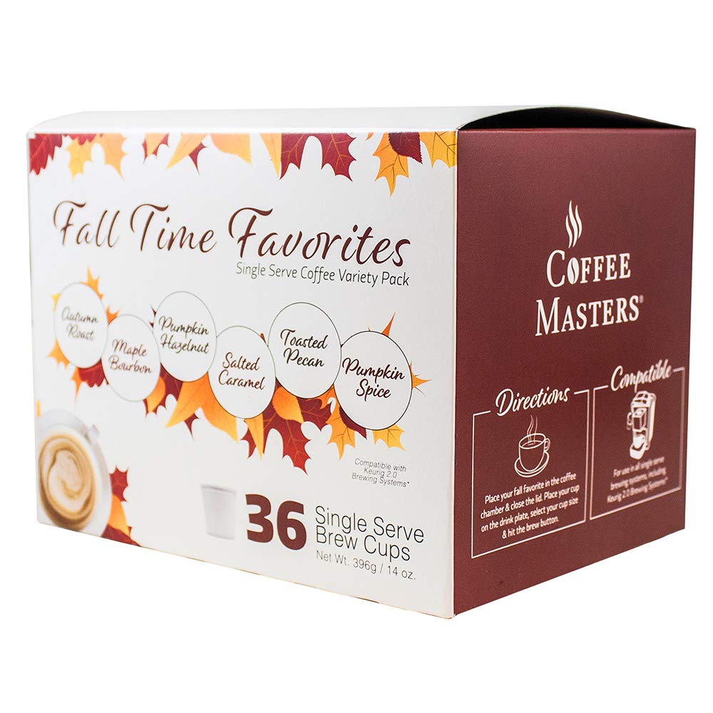 Coffee Masters Fall Time Favorites 36 Count Single Serve Brew Cups