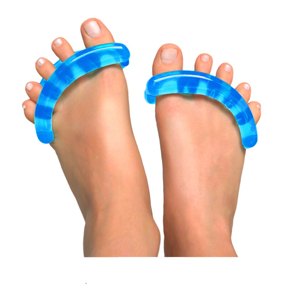 Yoga Toes Original YogaToes - Extra Small Sapphire Blue: Toe Stretcher & Toe Separator. Fight Bunions, Hammer Toes, Foot Pain & More!