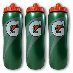 Gatorade 32 Ounce Contour Style Squeeze Water Bottle, 3 Pack