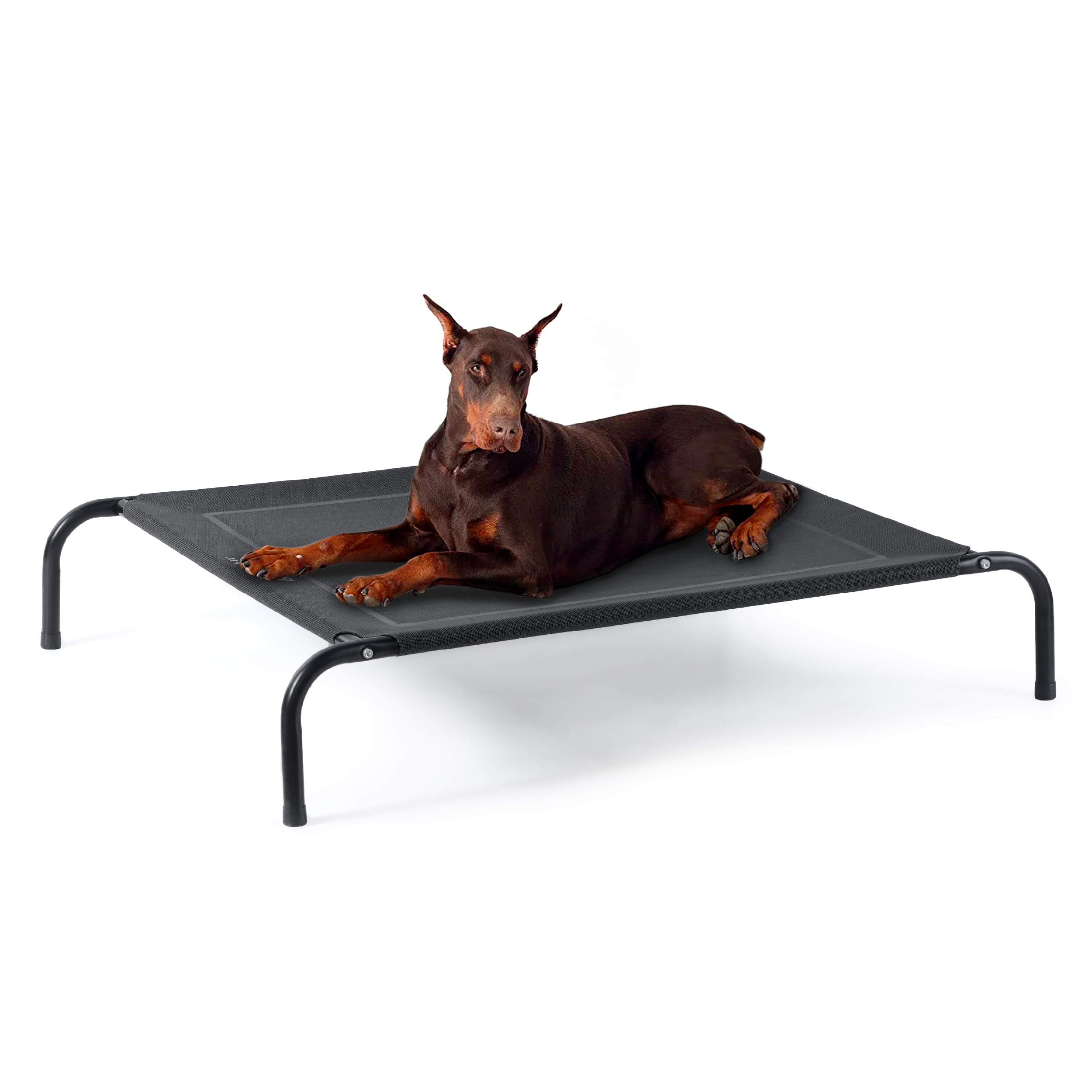 Bedsure XL Elevated Outdoor Dog Bed - Raised Dog Cots Beds for Extra Large Dogs, Portable Indoor & Outdoor Pet Hammock Bed with 