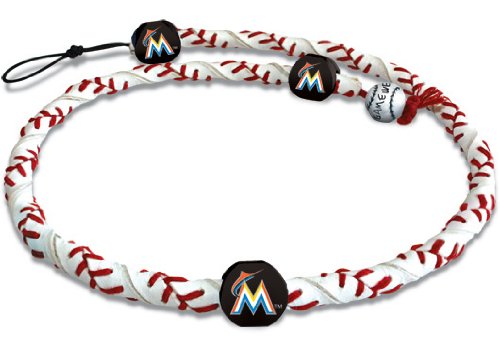 GAMEWEAR MLB Miami Marlins classic Frozen Rope Baseball Necklace
