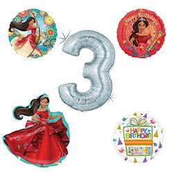 Mayflower Princess Elena of Avalor Holographic 3rd Birthday Party Balloon Kit Decorating Supplies