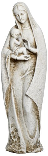 Josephs Studio by Roman - Madonna and Child Statue, 14" H, Garden Collection, Resin and Stone, Decorative, Religious Gift, Home 
