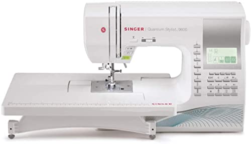 SINGER | Quantum Stylist 9960 Computerized Portable Sewing Machine with 600-Stitches, Electronic Auto Pilot Mode, Extension Tabl