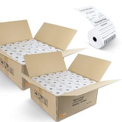 TK Thermal King, (100 Rolls) 3 1/8" 230' feet White Thermal Paper Cash Register POS Receipt, Fits All Credit Card Terminal Recei