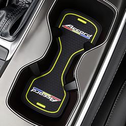Cotree Car Cup Holder Coaster Compatible with Accord, Absorbent Cup Holder Insert Coaster, Anti-Slip Car Cup Holder Mat for Accord Acce