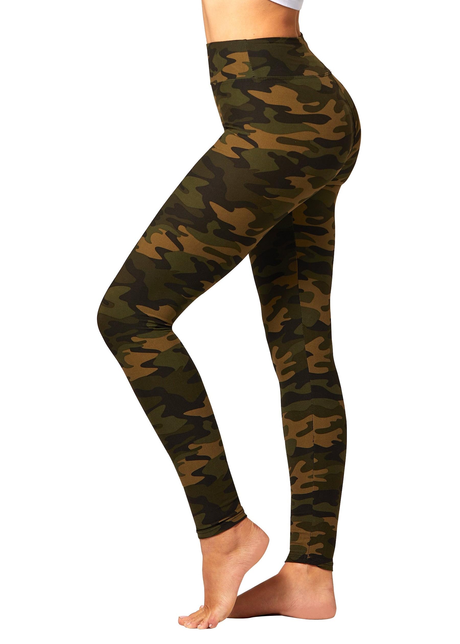 Conceited Camo Print Premium Ultra Soft High Waisted Leggings