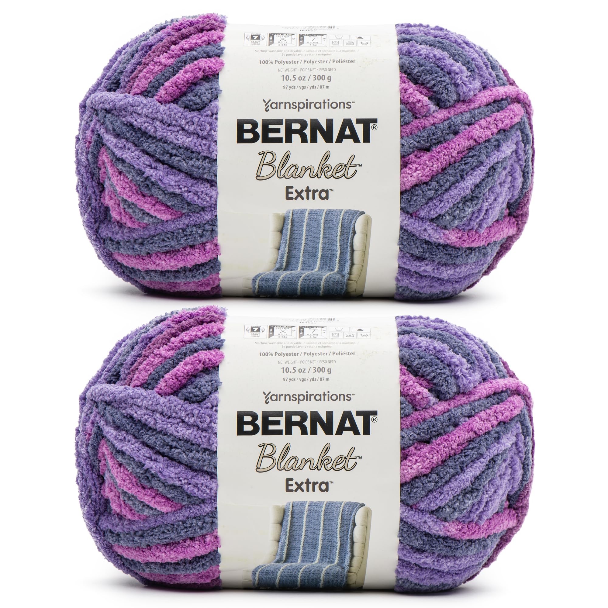 Bernat Blanket Extra Chunky Chenile Acrylic Yarn Pack