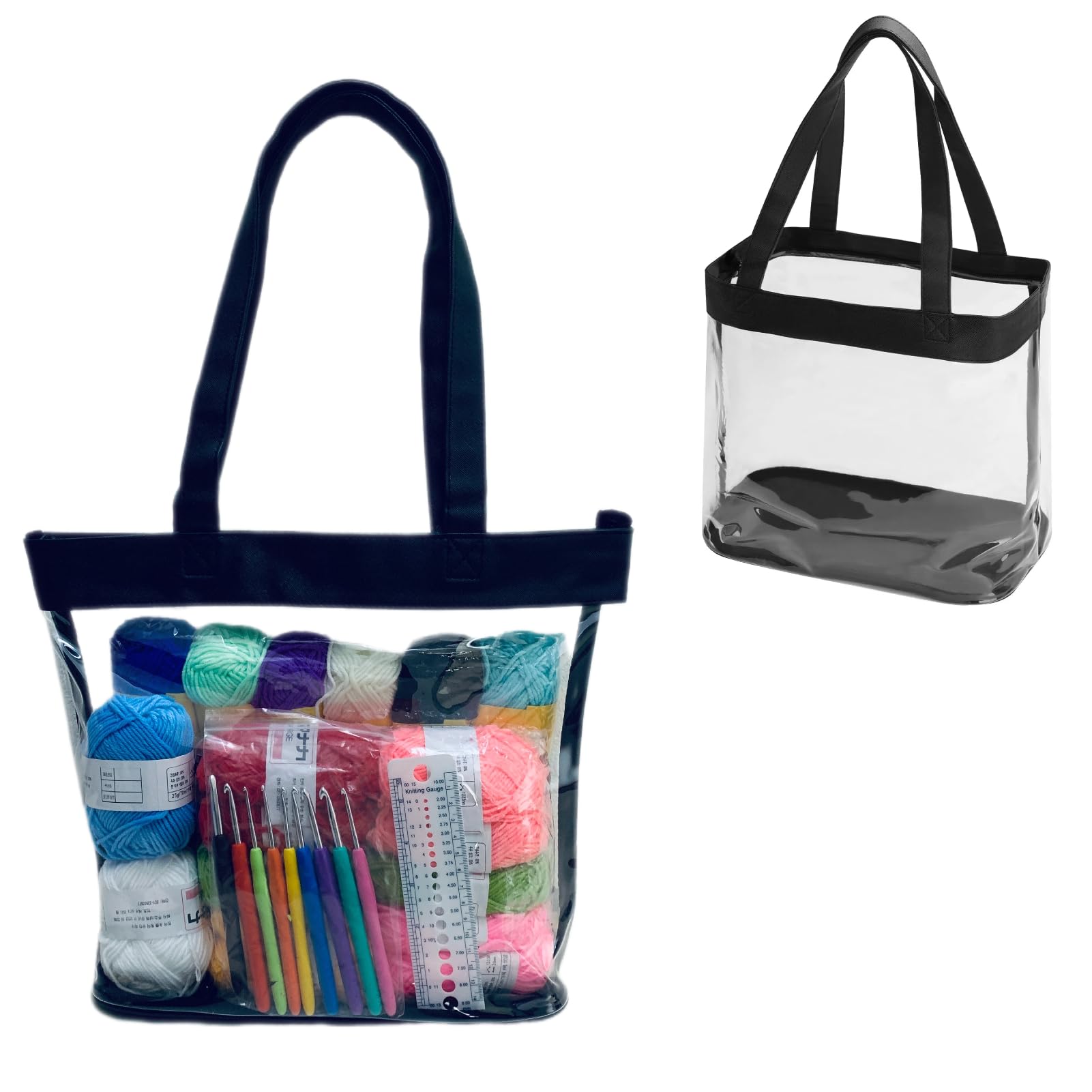 SeBUCUOO Crochet Bag Organizer Knitting Bag and Totes Yarn