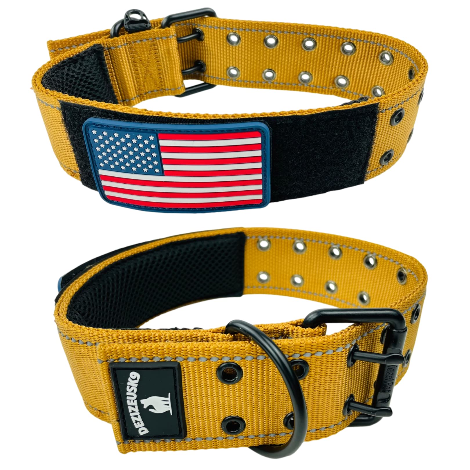 Amazon Dog Collar Velcro Patches Large Dog Collar Genuine Leather