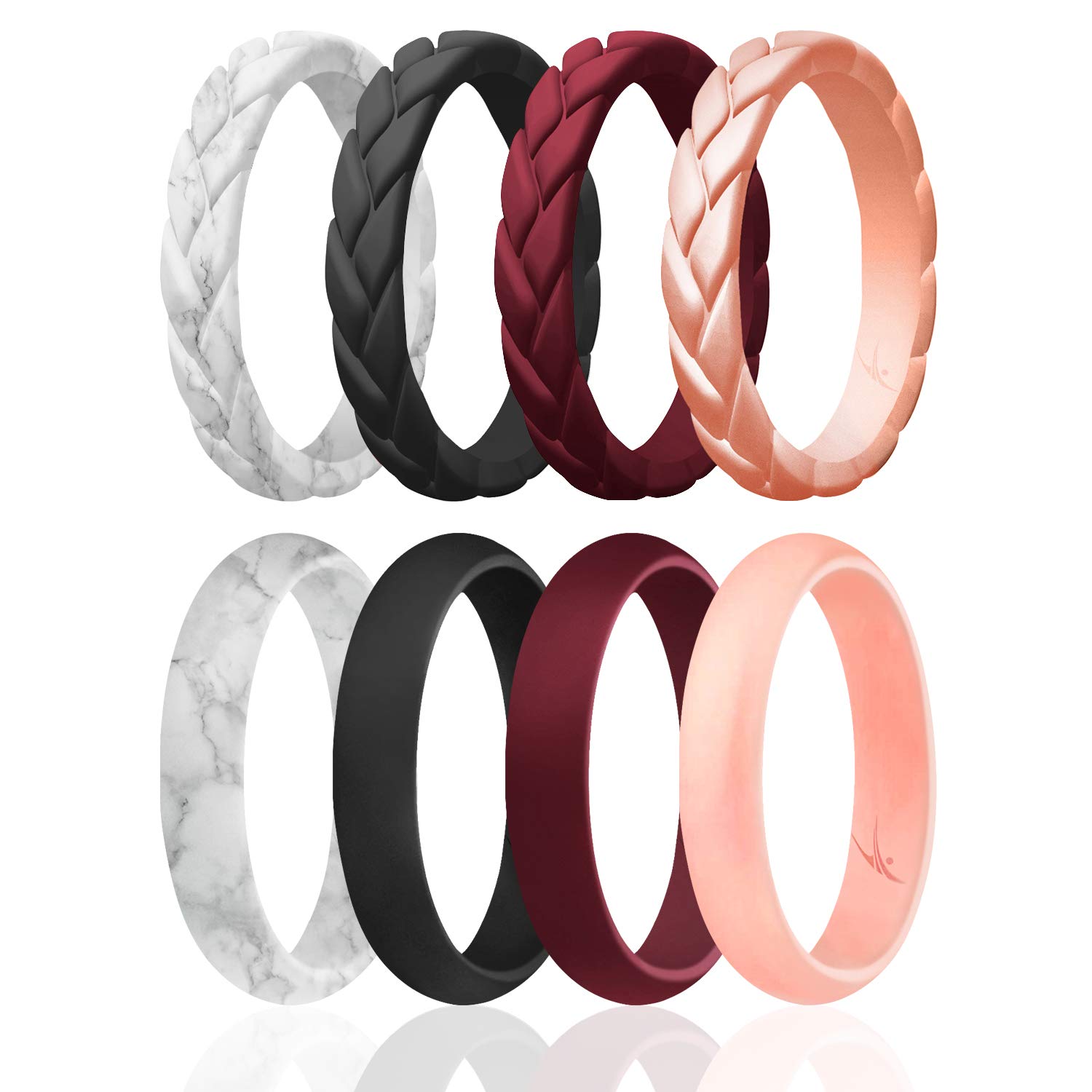 Stackable Rings Rubber Wedding Rings Amazon Rinfit Silicone