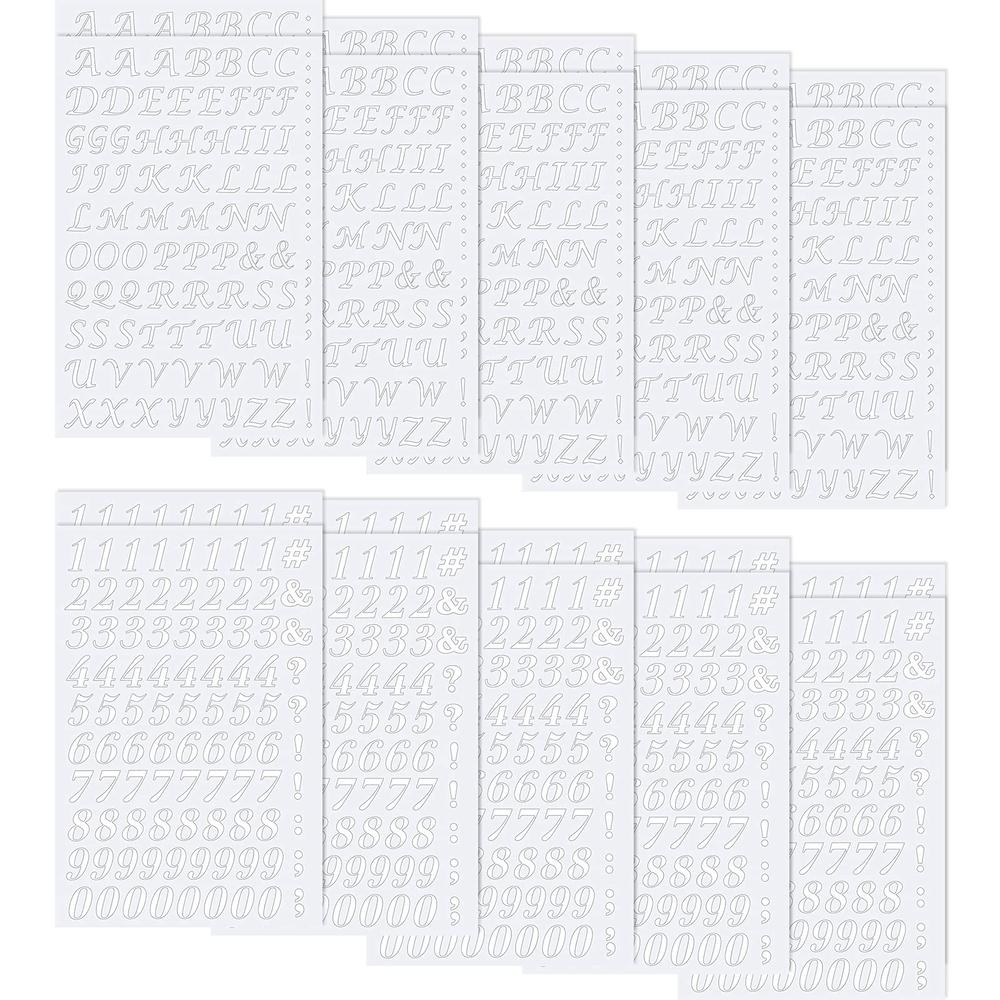 Tenare 1880 Pieces Ironon Letter and Number 075 Inch Heat Transfer ...