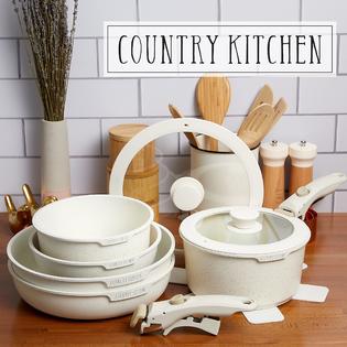 Country Kitchen 13 Piece Pots and Pans Set Safe Nonstick Kitchen
