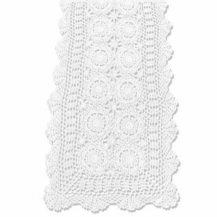 kepswet KEPSWET Cotton Handmade Crochet Lace Table Runner White Rectangle Coffee Table Dresser Decor (14x36 inch) kepswet KEPSWET Cotton Handmade Crochet Lace Table Runner White Rectangle Coffee Table Dresser Decor (14x36 inch)