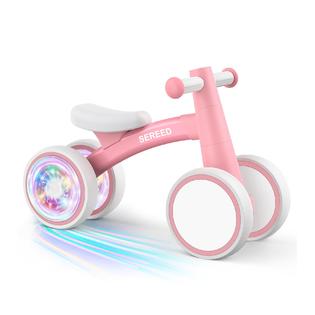 SEREED Colorful Lighting Baby Balance Bike, Toys for Year Old