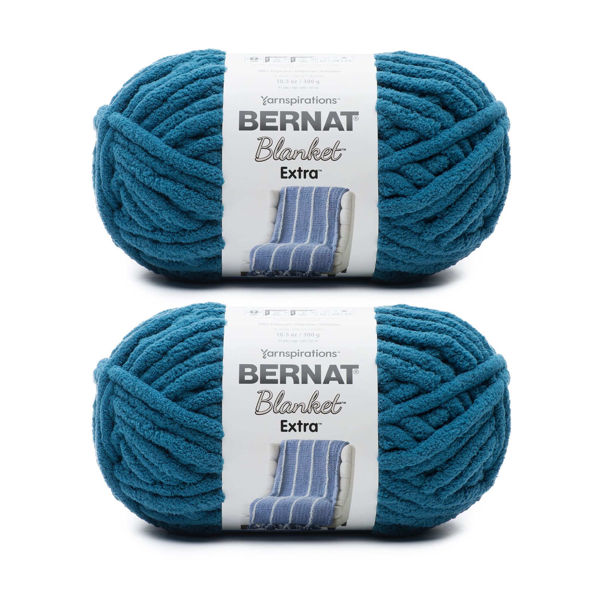 Bernat Blanket Extra Chunky Chenile Acrylic Yarn Pack of 300g