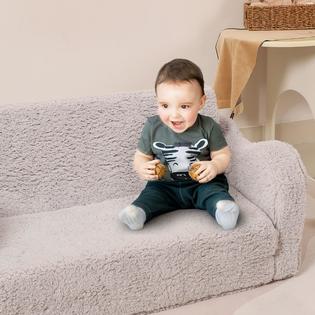 MOMCAYWEX Kids Extra Wide Chairs for Toddler, 2-in-1 Toddler Soft