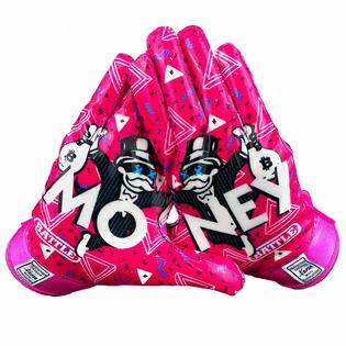 Battle Sports Money Man Wide Receiver Football Gloves Ultra Grip