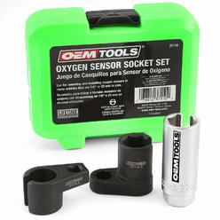 7/8" & 22mm Offset Oxygen Sensor Socket Wrench - 3/8" Drive Removal Tool