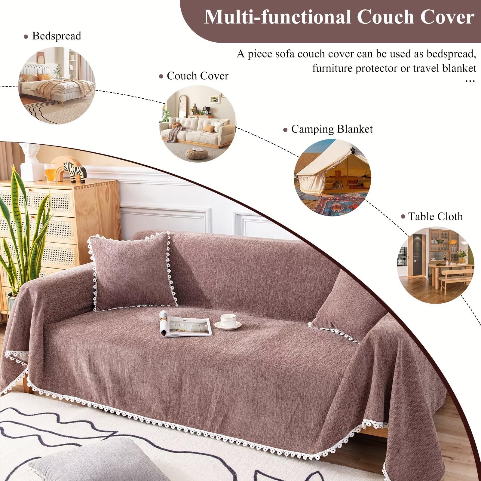 Waterproof Couch Cover NettyPro Patio Bench Swing Cushion Cover