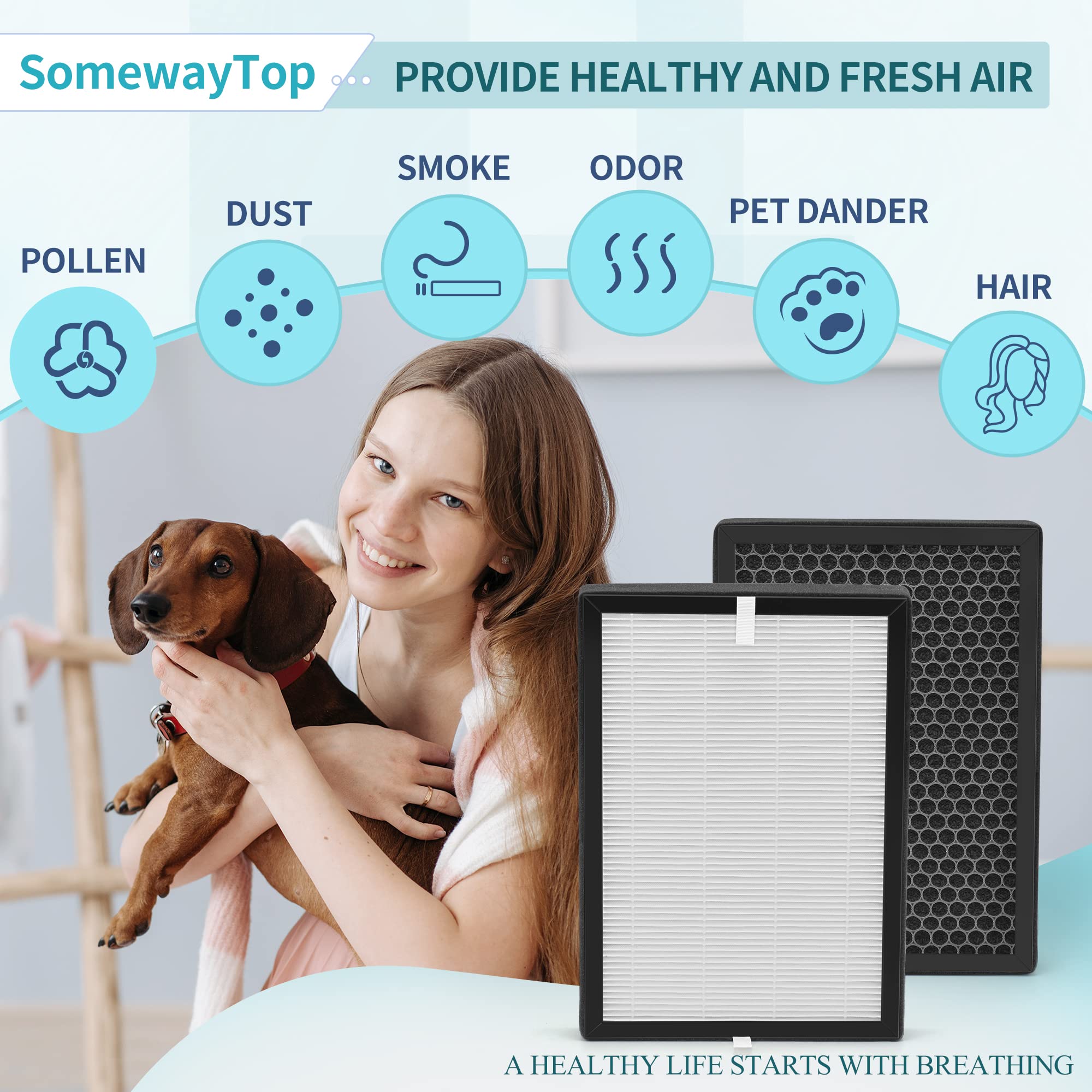 2-Pack HQRP Fresco Filtro Aria Per Kenmore D 04609918000 469918 - Foto 3