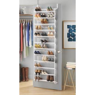 Whitmor 36 Pair Door Shoe Organizer, White1