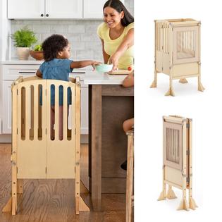 Guidecraft Kitchen Helper Toddler Tower Step Stool Contemporary