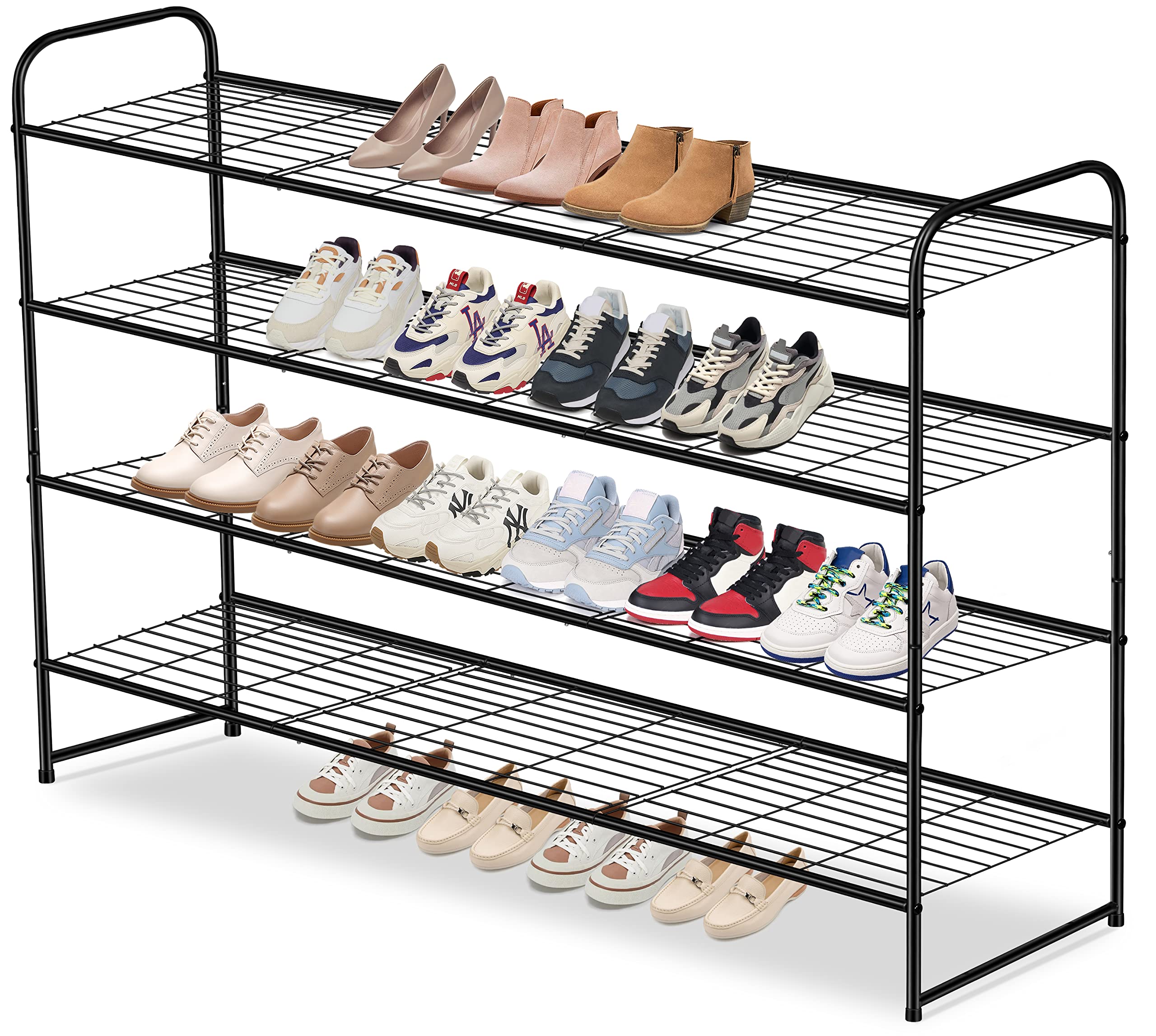 Tier Boot Rack Amazon FANHAO Vertical Display 4-Tier Stainless Steel Shoe  Rack, Stores