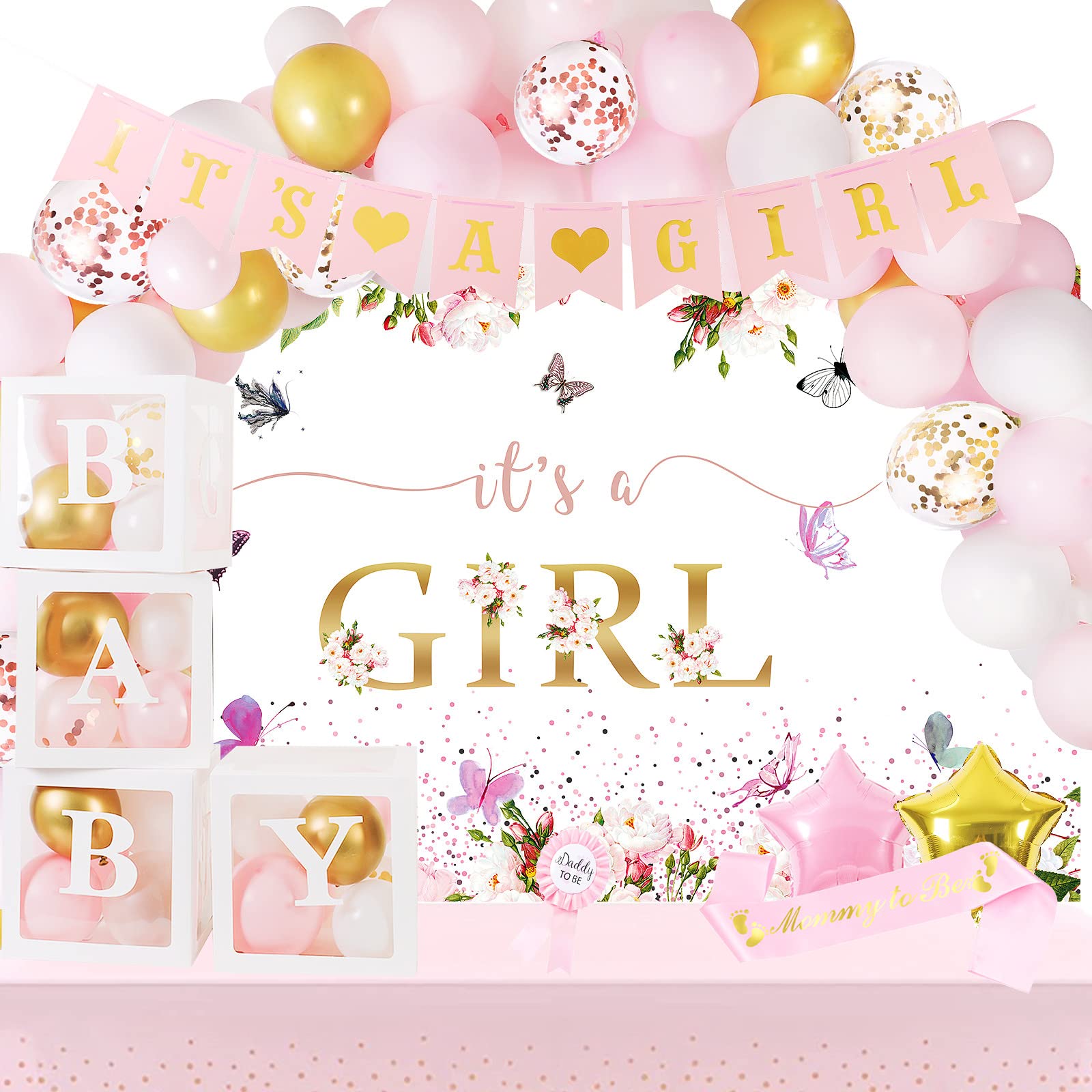 Welcome Baby Boy Decorations Welcome Baby Shower Party Banner,Boy And Girl  Glitter Paper Sign For Welcome Home Banner, image size:1600x1600