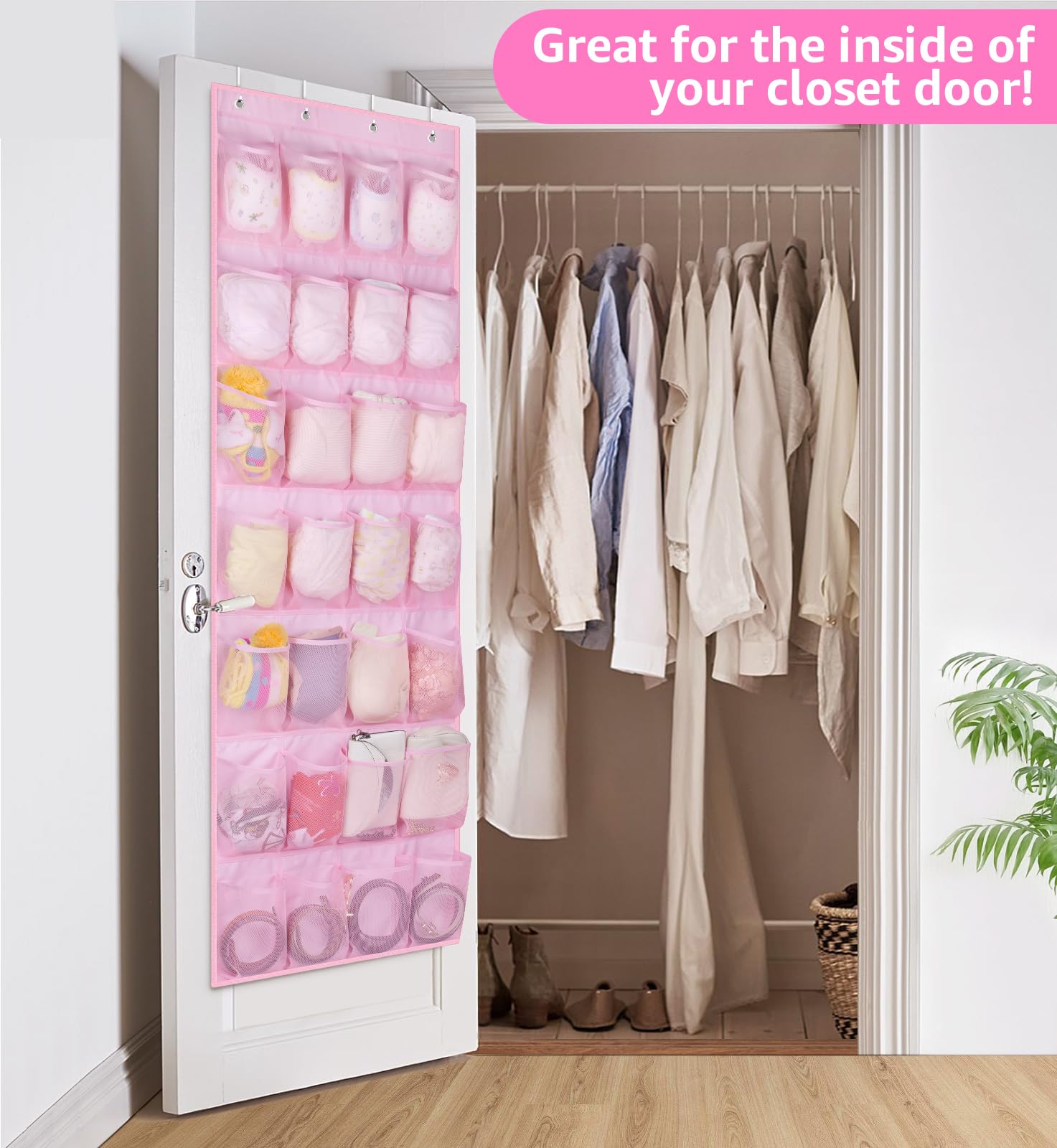 Shoe Rack For Door PACMAXI Over-Door Baby Shoe Organizer Holds