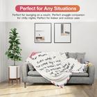 Super Soft Flannel Throw Blanket Gift For Mom - 50"x60" Cozy Microfiber Blanket For Bed, Couch, Travel - Birthday, Mothers Day, Christmas Present