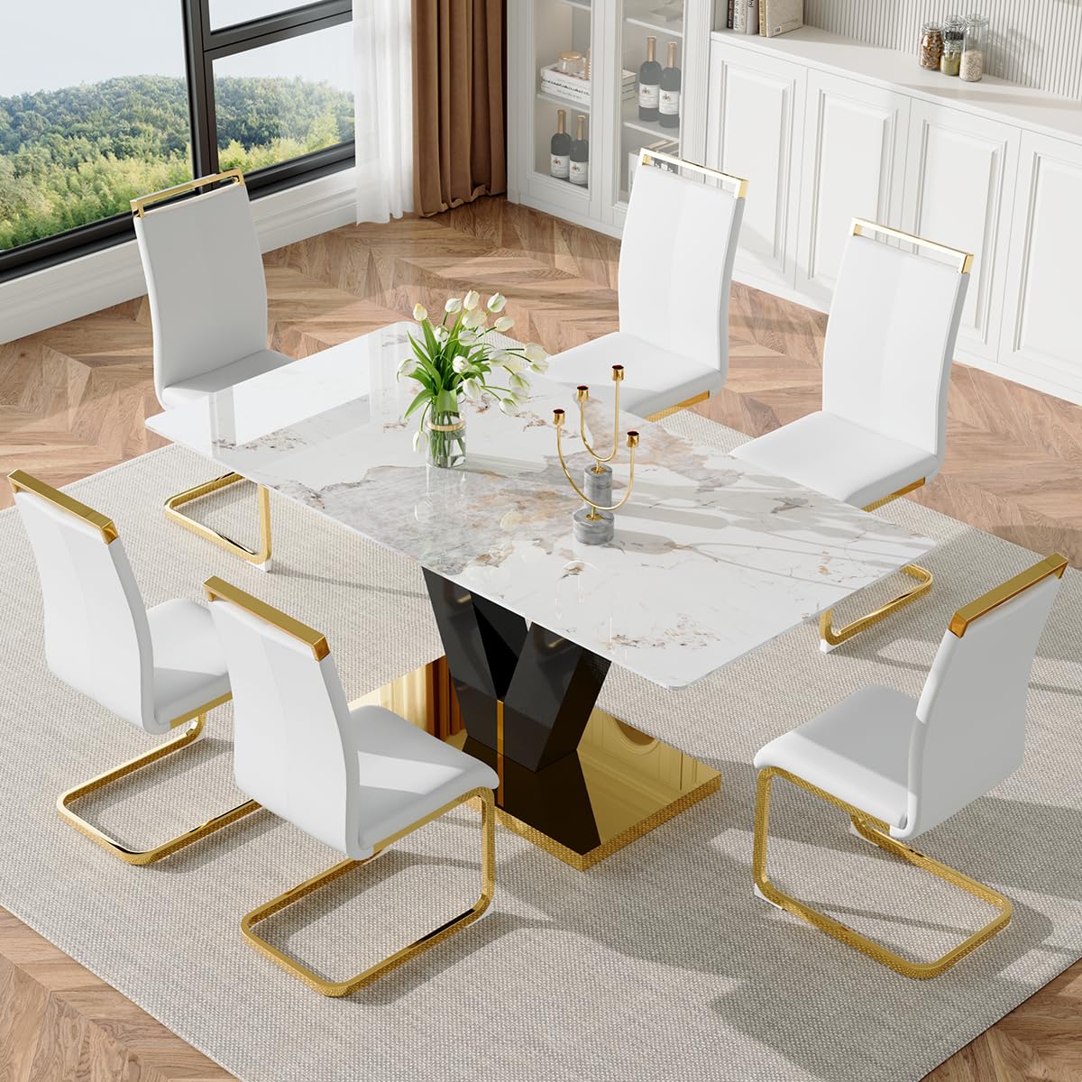 Amazon Round Glass Dining Table Gold Round Glass Dining Table For