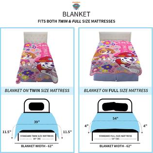 Paw Patrol Girls Kids Bedding Super Soft Plush Micro Raschel