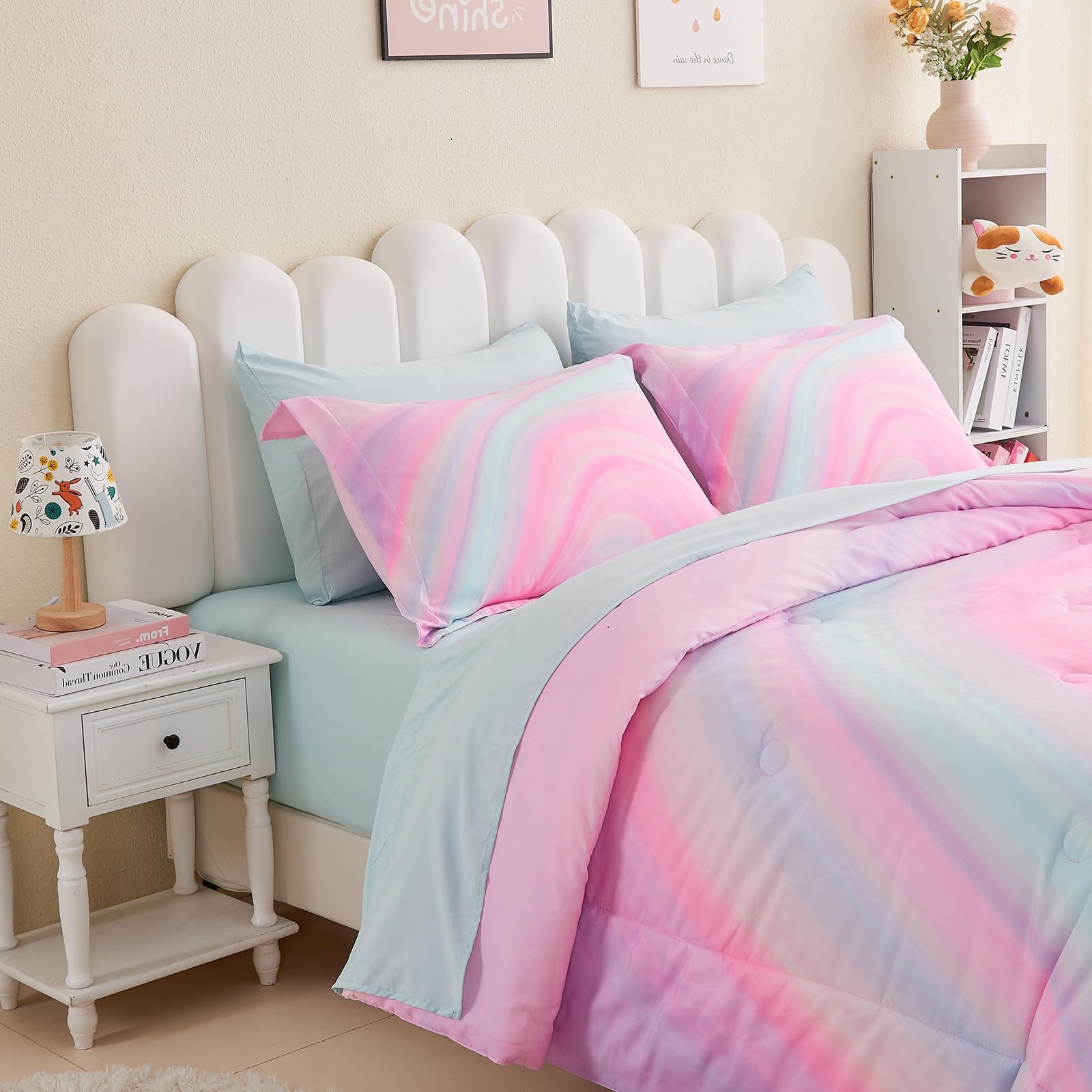 Amazon Girl Bedding Sets Queen Size Wajade Girls Pink Comforter