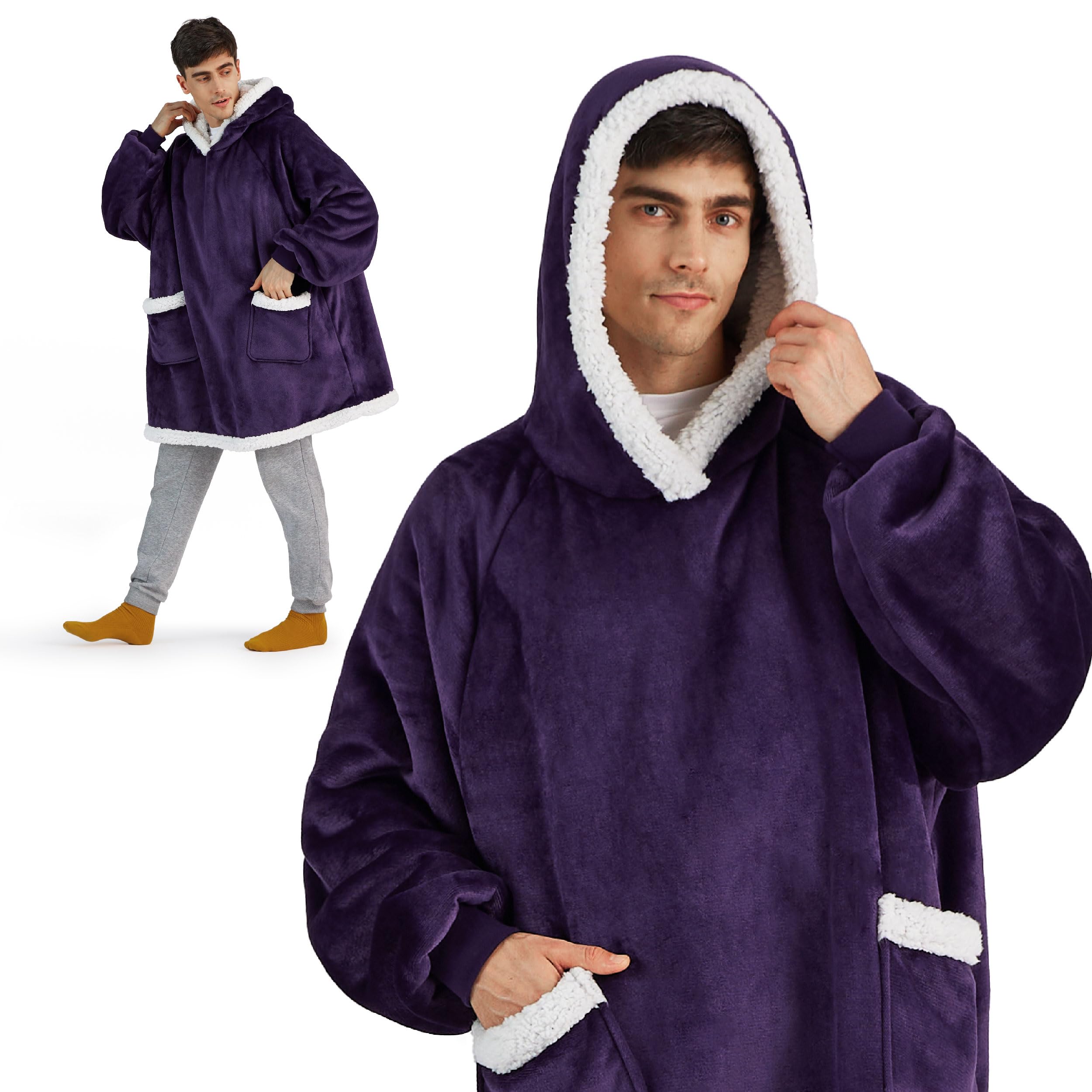 Hoodie Big Blankets Bedsure Oversized Wearable Blanket Hoodie