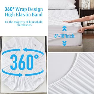 2 Pack Twin XL Waterproof Mattress Protector - Deep Pocket Fits Up To 21", Breathable & Noiseless