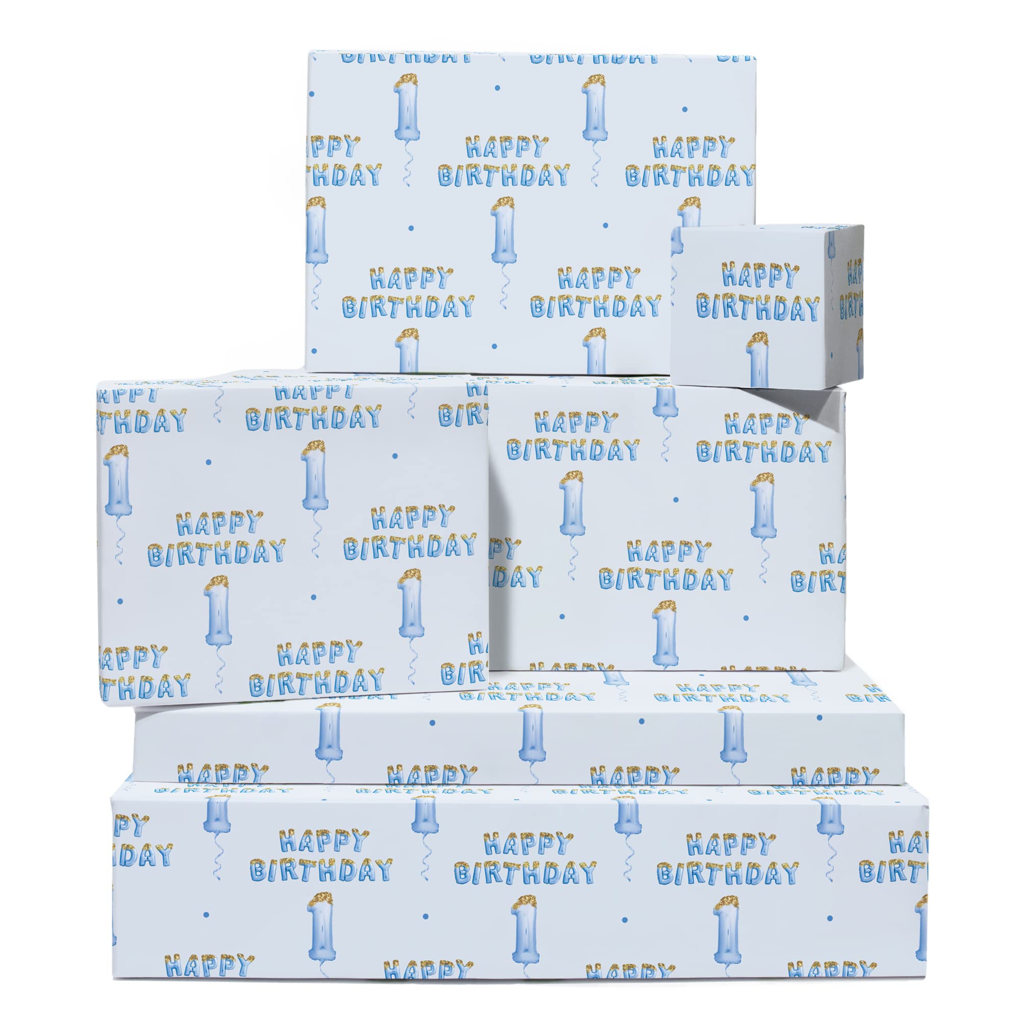 Central 23 CENTRAL 23 1st Birthday Wrapping Paper Boy Sheets