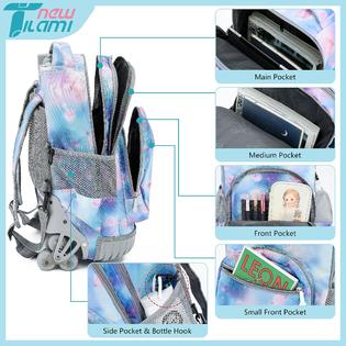NT020M068 NEW TILAMI Roller Backpacks for Girls, Adjustable Laptop