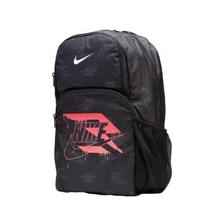 Nike Brand Graphic Print Backpack Black/Red One Size (30L)