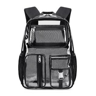 Cusangel Heavy Duty Clear Backpack Clear BookBag,16 x11