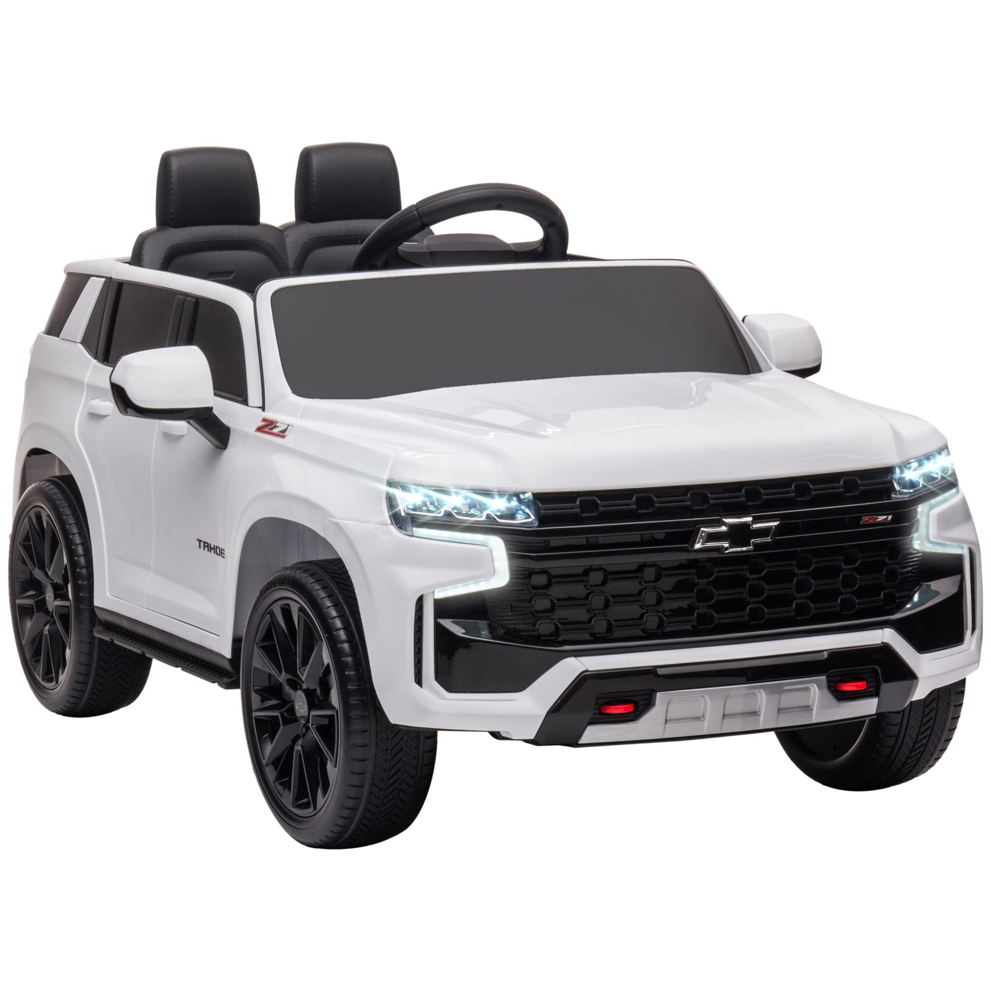 Aosom Chevrolet Tahoe Licensed Kids Ride on Car, 12V Battery