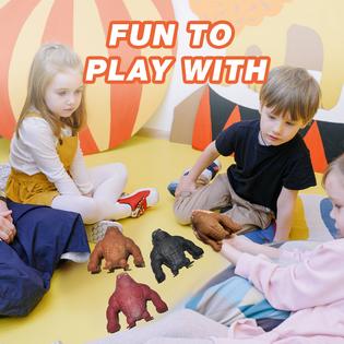 CHEROSIN Squishy Monkey Stretch Gorilla Toy 3Pack of Big Sensory