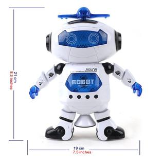 WenToyce Musical Walking Dancing Robot Toy for Kids, Flashing