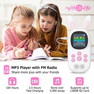 16 GB Muziek MP3 Speler Voor Kinderen, Leuke Bunny Kids Met Bluetooth En Mp4 Spelers Luidspreker Fm Radio Opnames Alarm Stappenteller Stopwatch Ondersteuning Tot 128 Gb 1878895354 16 GB Muziek MP3 Speler Voor Kinderen, Leuke Bunny Kids Met Bluetooth En Mp4 Spelers Luidspreker Fm Radio Opnames Alarm Stappenteller Stopwatch Ondersteuning Tot 128 Gb 1878895354
