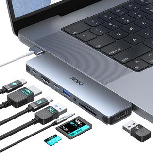 HODO USB C Adapter HDMI Hub for MacBook Pro Air M1 M2 M3