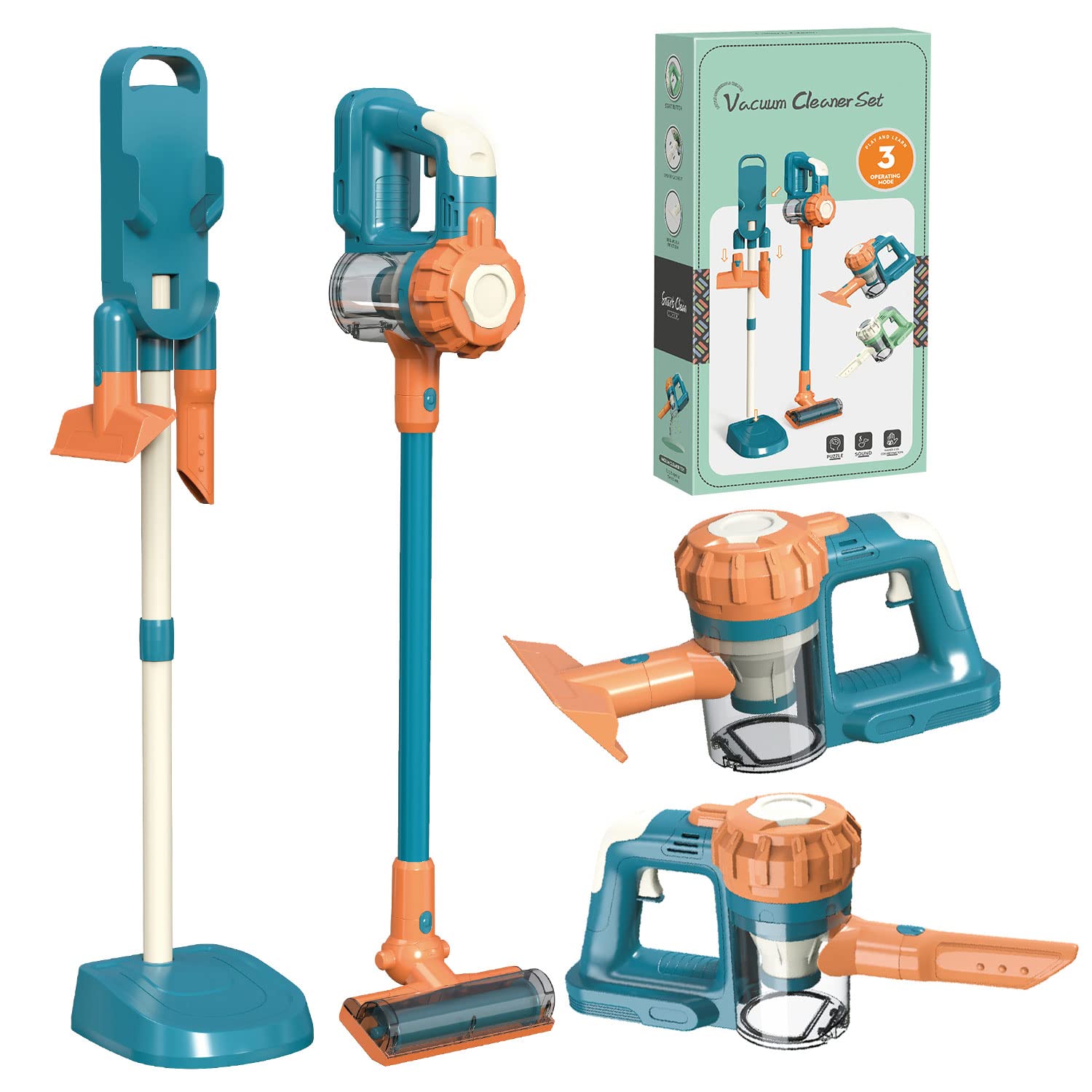 Baymi BAYMI 3-in-1 Kids Vacuum That Really Works, Toddler Toy