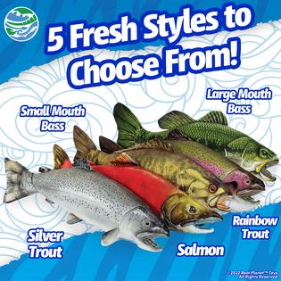 real planet Real Planet Fishing Stuffed Animal Sockeye Salmon